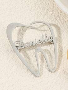 1 Stück personalisierter Namensausweis für Zahnärzte, individueller Dentaltext-Brosche, Edelstahl-Namensschild als Geschenk für Zahnärzte, einzigartiges Erinnerungsgeschenk für ihn, Geburtstagsgeschenk für ihn, Weihnachtsgeschenk, Valentinstaggeschenk