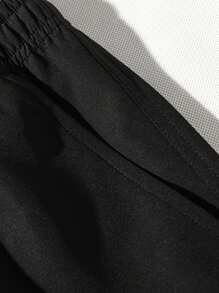 Shorts de sport décontractés de couleur unie avec poches, pour un port quotidien homme