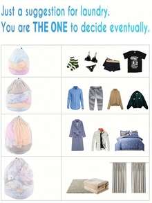 Drawstring Laundry Bag, Fine Mesh Machine Wash Special Protective Washing Bag, Thickened Mesh Bag, Laundry Mesh Bag Drawstring, Oversized Mesh Laundry Bag, With Drawstring Closure - Polyester Material, Machine Washable, Suitable For Delicate Clothes And Outdoor Use - Coarse hole - View 8