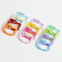 Sanrio (Authorized) Sanrio 1pc Hello Kitty Alloy Painted Color Spring Buckle, Cute Cartoon Open Flower Spring Ring Jewelry, Keychain DIY Accessory Connection Buckle, Great Birthday Gift, Graduation Gift, Festival Gift, Commemorative Gift, Party Gift