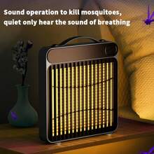 Mata-mosquitos elétrico 2 em 1 de parede - Luz mata-mosquitos, repelente de mosquitos eficaz em 360°, adequado para casa/quarto/quintal, silencioso