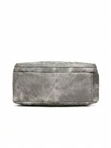 Bolso cruzado de material suave para mujer, bolso de hombro para mujeres de mediana edad, nueva versión para primavera/otoño - Gris - Ver 8