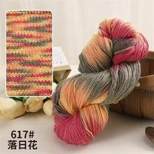 Rainbow Gradient 65% Polyester 35% Wool Blend Yarn, 200g - Ideal For Crochet And Knitting Projects Like Sweaters, Shawls, Pillows, Gloves, Socks, Scarves And Bags, 650m Per Roll - 1 Item - View 18