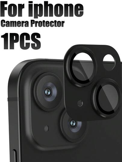 1 Stück kompatibel mit iPhone11 12 13 14 15 16 Kamera Linsen Schutz, [Starke Haftung] [Fallschutz] Metall Ring gehärtetes Glas Rückkamera Bildschirmschutz, Geschenk für Geburtstag, Familie, Freunde Linsen Schutz, Handy Zubehör wasserdicht stoßfest kratzfest, Anti-Fingerabdruck Vollschutz