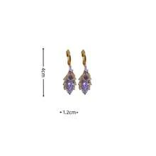 2pcs Elegant Rhinestone Shiny Leaf Design Drop Earrings With Luxurious Vibe, Slim-Face Enhancing Jewelry Accessory
