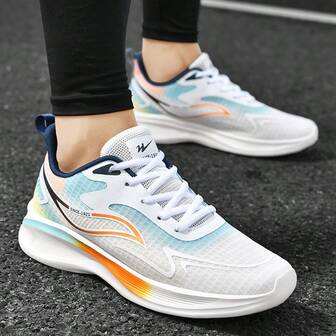 男士休闲运动鞋，防滑学生运动鞋，四季百搭设计，夏季透气