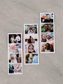 1/4/6 Customized Photo Booth Photo - Personalized Souvenir With Photo And Text, Suitable For Parents, Grandparents And Pet Owners. 2D Printed Photo, Can Add Customized Information. - White Design 2 - View 9