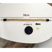 Retro Hand Towel Ring Rope Toilet Paper Holder Wall Mounted For Bathroom Or Kitchen,Pipe Rope Towel Ring,Rope Tissue Holderbathroom Decor Summer - Yellow - View 7