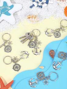 30pcs Musical Note Ship Aiming Keychain Pack - Keyring Packs With Organza Bags For Wedding, Christmas Party Favors, Music Symbol Decoration, And Thank You Gift Tags Summer Birthday Gifts Beach Back To School School Supplies Room Decor