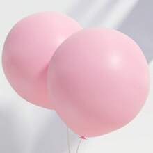 Pink Balloons 18 Inch 5 Pcs Pastel Pink Balloons Matte Pink Latex Party Balloon With 1Pc Ribbon For BabyShower Birthday Wedding Engagement Party Decorations