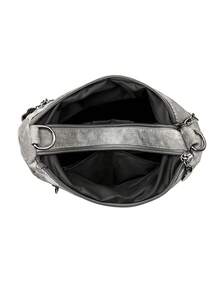 Bolso cruzado de material suave para mujer, bolso de hombro para mujeres de mediana edad, nueva versión para primavera/otoño - Gris - Ver 9