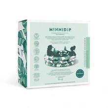 MINNIDIP Bundle Pool Beach Ball Ring Float 125 Gal Round Kiddie Pool - Banana Leaves - 1 - View 4