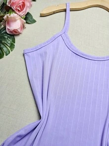 Simple Casual Regata Plus Size G1 Veste 48/50 - Thread Light Purple - View 3