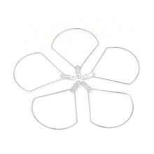 10pcs/Pack Copper Geometric Shape Earring Findings DIY Jewelry Base For Women - Multicolor - View 13