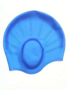 1PC, Silicone Swimming Cap With Ear Pockets For Adults And Teens - Protects Long Hair And Provides High Elasticity, Beach Essentials, Beach Accessories, Pool Float