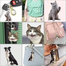 1pc Customized Photo Keychain, Acrylic Pet Keychain, Personalized Dog Keychain, Custom Photo Picture Keychain