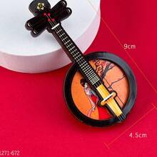 Ancient Style Musical Instrument Decor - Wooden National Magnetic Fridge Sticker - Ancient Musical Instrument Cultural Creative Souvenir - Interesting INS Style Gift