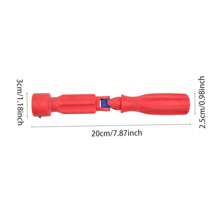 1pc Red Toilet Seat Stabilizer Tool | One-Tighten Anti-Slip Grip For Wobbly Toilets | No Tools Needed, Rust-Resistant Design | DIY Bathroom Repair Essential