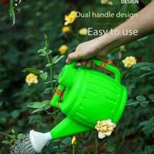 1pc 4L/7L Green Thickened Watering Can, Household Watering Can With Sprinkler Head For Gardening, Watering Plants And Vegetables