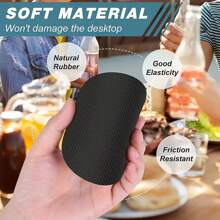 6pcs/Set Or 12pcs/Set Summer Lemon Pattern Coasters, Made Of Rubber Material With Non-Slip Backing, Suitable For Home Kitchen Or Bar Decoration, Fit For Holiday Gatherings, Cafes, Bookstores, Kitchens And Daily Home Decor