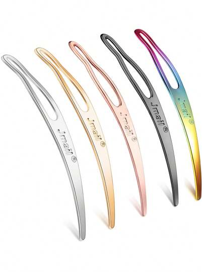 قطعة واحدة من أداة الزنوك، أداة إيزيلوك للشعر الطويل المتشابك أو الأخوات المتشابكة، ملحقات تثبيت - (ذهبي، فضي، وردي، ألوان أخرى)، أدوات تصفيف الشعر