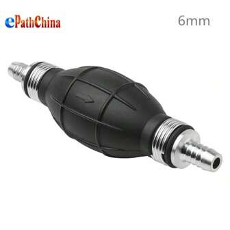 1 pièce Pompe à amorçage de carburant en caoutchouc et aluminium de 6 mm pour voiture / bateau / moto