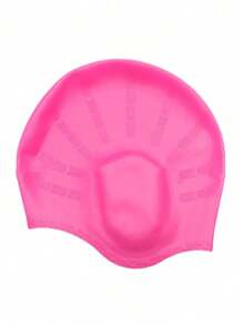 1PC, Silicone Swimming Cap With Ear Pockets For Adults And Teens - Protects Long Hair And Provides High Elasticity, Beach Essentials, Beach Accessories, Pool Float