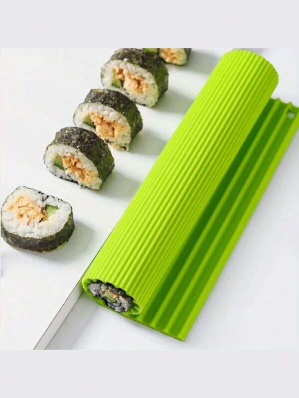 Silicone Sushi Rolling Mold, Non-Slip Sushi Making Tool, High Quality Silicone Sushi Mat, Suitable For Home Kitchen, Restaurant And DIY Sushi Making, Multi-Purpose Seaweed And Rice Ball Mold, Suitable For RV Travel Equipment, Easy To Clean, Make Perfect Sushi Rolls, Suitable For Beginners