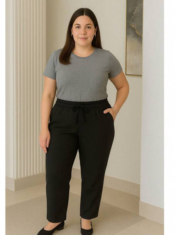 Calça Feminina com Bolso e Elastico na cintura muito confortável