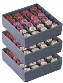Socken- und Unterwäsche-Organizer-Trennwände, faltbarer Stofforganizer für Schubladen, Schrank-Organizer und Aufbewahrungsboxen zum Organisieren von Socken, Unterwäsche, Krawatten, Schlafzimmer, Organizer