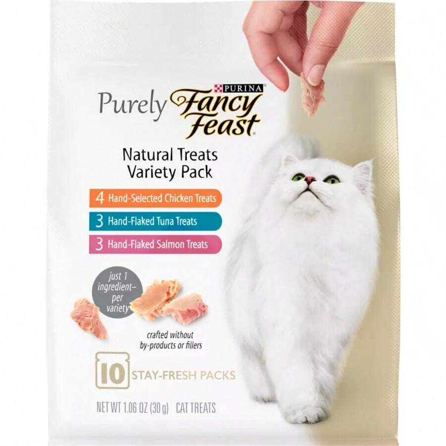 Purely Seafood Meaty Cat Treats - 1.06oz/10ct Variety Pack - 1 - 查看 1