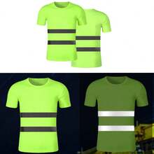 Reflective T-Shirt Running Gear, Moisture Wicking Quick Dry T-Shirt, Reflective Vest/Jacket