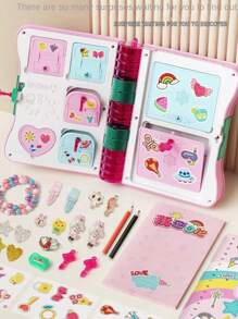 1 Set Kinderzauberbuch Spielzeug, Mädchen Überraschungs-Aufpackkiste, Tagebuch Buch, Mädchen Geburtstagsgeschenk