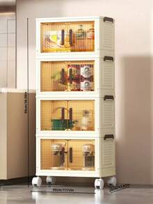 1 Stück 2-5 Ebenen abnehmbarer Faltspeicherkasten, Ordnungshelfer für Kleiderschrank/Schlafzimmer/tragbarer Kleiderschrank, für Milchpulverdosen/Windeln/Spielzeug/Kleidung/Decken/Bücher/Snack Aufbewahrungsboxen, geeignet für Küche/Wohnzimmer/Schlafzimmer/Studentenwohnheim/Mietwohnung