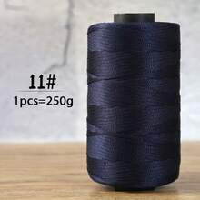 250g Summer Crocheted Flat Ribbon Yarn, 100% Polyester Cord, Handmade Weaving Material For Crochet Summer Sun Hats, Sandals, Bags - Multicolor - View 20
