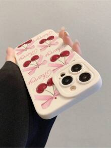 Funda protectora transparente para teléfono con diseño de flor de cerezo, a prueba de golpes, anticaída, suave, compatible con phone 16/16 Pro/15 Pro Max/13 Pro Max/14 Pro Max 11/12/13/14 1 unidad - Multicolor 7 - Ver 6