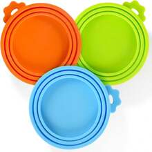 1 pezzo - Coperchio in silicone sigillante per barattoli di cibo per animali domestici, di colore casuale, con chiusura a pressione anti-muffa e impermeabile, utensile universale per la conservazione degli alimenti per frigoriferi/credenze