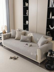 1 pieza Funda de sofá estilo bohemio - Poliéster de alta calidad, antideslizante, antisuciedad, apta para mascotas, adecuada para oficina, habitación, sala de estar, sillón hasta sofá de 3 plazas, para todas las estaciones, lavable a máquina