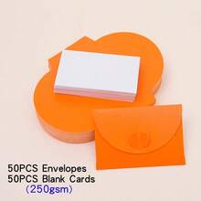 100pcs, 50pcs Small Envelopes With 50pcs Blank Cards, Pearlescent & Sturdy Mini Envelopes, DIY Blank Cards For Greeting, Suitable For Wedding, Birthday, Party, Valentine's Day, Christmas, Invitation - Multicolor - View 10