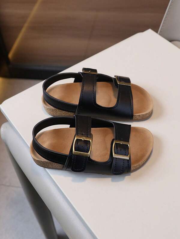 Kindermode EVA geperforeerde slippers, zachte kurk antislip comfortabele casual strandschoenen, unisex stijl 2025 zomermode