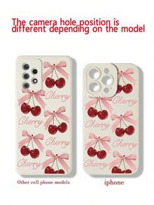 Funda protectora transparente para teléfono con diseño de flor de cerezo, a prueba de golpes, anticaída, suave, compatible con phone 16/16 Pro/15 Pro Max/13 Pro Max/14 Pro Max 11/12/13/14 1 unidad - Multicolor 7 - Ver 8