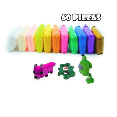 fomi foamy moldeable grande de 12 colores slime manulidades no toxico
