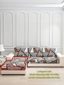 1 pezzo Cuscino decorativo in tessuto di seta di latte antiscivolo ed elastico per divano, con motivi floreali, a foglie o geometrici, multicolore, adatto per animali domestici, adatto per tutte le stagioni: primavera, estate, autunno e inverno