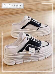 女士时尚百搭休闲厚底运动鞋