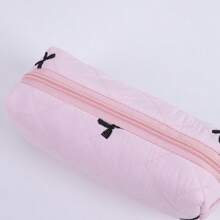 1pc Cute Bow Pencil Case, Large Capacity Student Stationery Organizer Bag, Fashionable Design,Back To School,School Supplies,Pencil Pouch,School Bag
