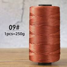 250g Summer Crocheted Flat Ribbon Yarn, 100% Polyester Cord, Handmade Weaving Material For Crochet Summer Sun Hats, Sandals, Bags - Multicolor - View 29
