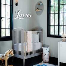 Customized Wooden Name Plate, Wall Decor, Suitable For House, Room, Nursery Party, Multifunctional, Decorative, , Exquisite, Fashionable, High-Quality, Colorful, Modern, Baby Shower Gift, Personalized Gift, Aesthetic Home, Montessori Style - Multicolor - View 2