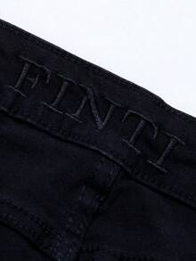 Pantalones Pegados Lisos Atemporales, Efecto Levanta Glúteos, Negros con Bolsas Traseras Funcionales - Negro 2210FVA06 - Ver 9