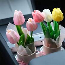 1pc Creative Round Floral Bouquet Packaging Box, Portable Flower Box/Paper Flower Vase/Gift Packing Material, Suitable For Birthday, Wedding, Anniversary, Party, Mother's Day And Other Celebrations - Multicolor - View 11