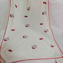 Sanrio 1 pièce Ensemble de serviettes - Ensemble de serviettes de bain en polaire de corail avec motif de chaton, serviette de douche douce et absorbante, cadeau pour un anniversaire